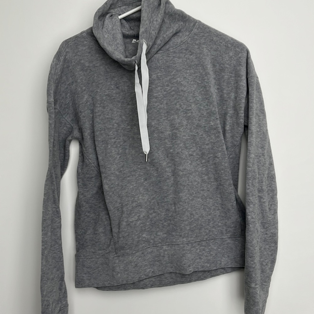 Lululemon gray fleece cowl neck pullover